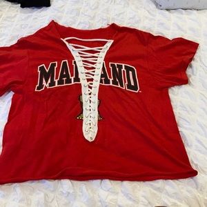 Cut out Maryland tailgate tee